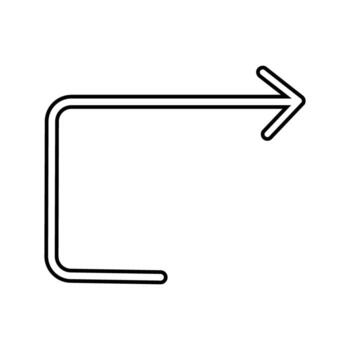 flecha icono. contorno ilustración de flecha icono para web y aplicaciones flecha signo. vector