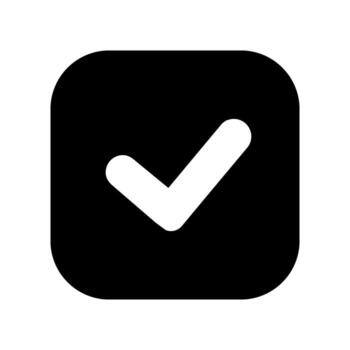 Ok button icon. Approve illustration sign. Check mark symbol. Yes logo. Design for web. vector