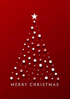 Navidad antecedentes con un mínimo árbol diseño vector