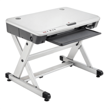 portátil dobrável apresentação scanner em a ajustável ficar de pé png