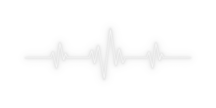 neon raggiante bianca battito cardiaco pulse waveform e elettrocardiogramma ritmo mostrando medico Salute monitoraggio segnale dati visualizzazione per assistenza sanitaria e cardiologia design su trasparente sfondo png