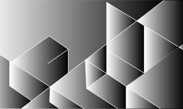 Art of abstract geometric background with gray gradient and white lines design vector