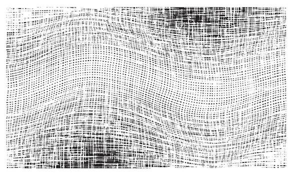 Close up of a textured fabric with a wavy distressed pattern vector