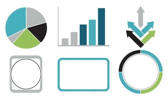datos análisis elementos incluso cartas gráficos y direccional indicadores desplegado vector