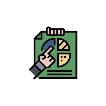 tarta gráfico análisis negocio reporte y datos visualización, mercado análisis vector