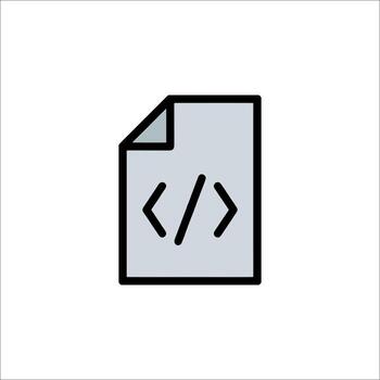 Coding File Icon Programming Development Script, document vector