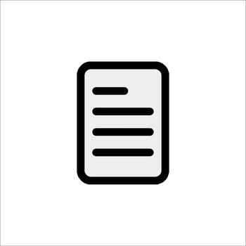 Document Icon File Page Text and Information Symbol, vector