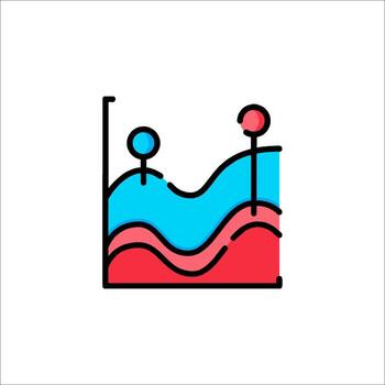 Data visualization chart illustration vector