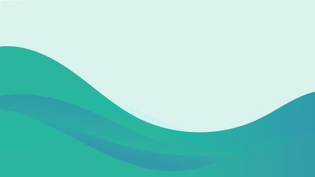 Teal abstract wave pattern design vector