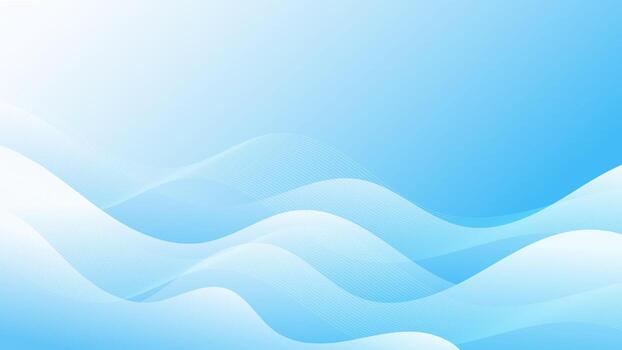 Blue waves abstract background design vector