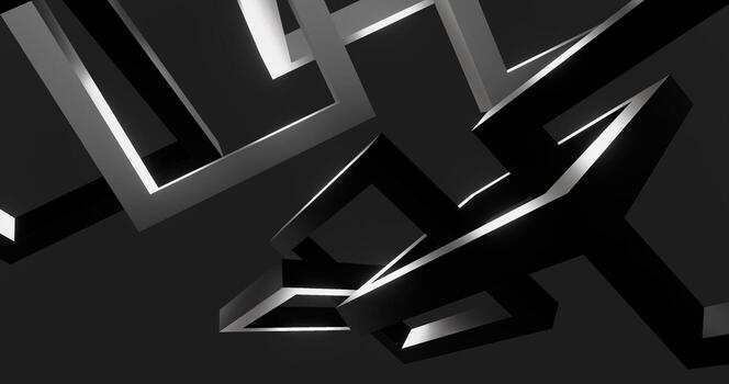 a 3d silver squares background design photo