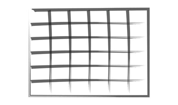 Hand drawn grid pattern with rough brush strokes vector