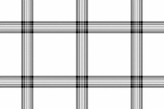 Classic black and white plaid pattern. Versatile for fashion, textile, or backgrounds. Use it to evoke a timeless, structured, or organized feel. vector