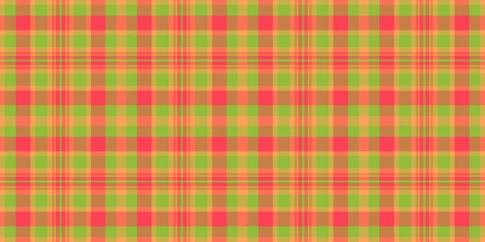 Vibrant plaid pattern with retro flair. Seamless textile design in warm colors. Ideal for backgrounds, fabric textures, and creative projects. vector