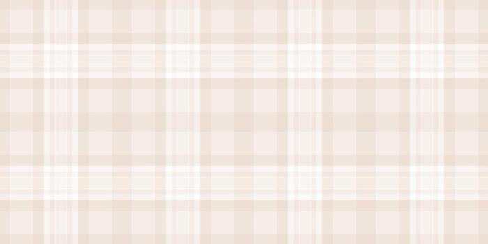 Beige plaid pattern, soft versatile. Ideal for backgrounds, textiles, or designs needing a classic yet modern touch. Subtle texture calming palette. vector