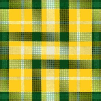clásico tartán modelo en vibrante amarillo y verde matices un versátil textura evocando calor y tradición. ideal para antecedentes, textiles, y diseños necesitando un rústico tocar. vector