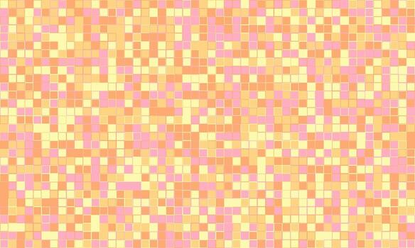Abstract pastel mosaic tile pattern. Warm, inviting hues create a cheerful, playful background ideal for websites, presentations, or branding. vector