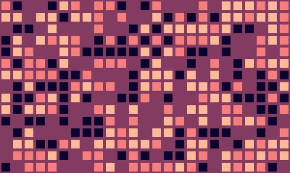 Abstract geometric mosaic pattern. Warmtoned squares create a dynamic, textured background perfect for websites, presentations, or print designs. vector