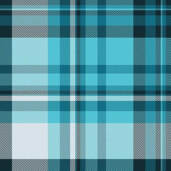 Classic plaid pattern with shades of blue. Ideal for backgrounds, textile design, or adding a traditional touch. Versatile and timeless texture. vector