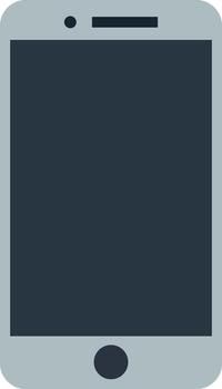 moderno teléfono inteligente Bosquejo con gris marco y oscuro pantalla monitor vector