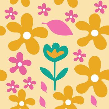 Seamless Pattern Design for Textile Print vector
