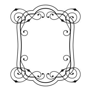 Line swirl abstract frame. Modern decorative linear background. vector