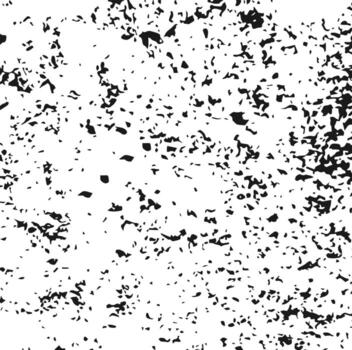 Abstract black and white speckle overlay texture with a dense, scattered, and distressed granular grunge effect for backgrounds. vector