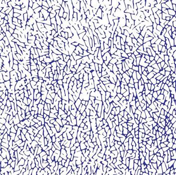 resumen azul y blanco crepitar textura. orgánico web modelo con denso, afligido, y agrietado líneas. sin costura fractal antecedentes. vector