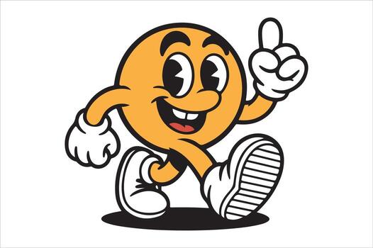 Retro character idea thinking up gesture silhouette a white background vector