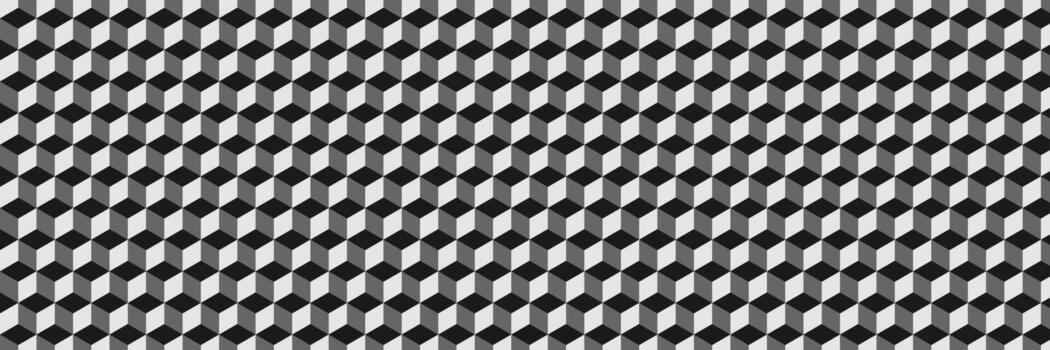 horizontal elegant black and gray hexagon pattern abstract background and design. vector