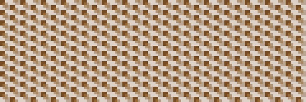 horizontal brown square pattern for background and design, illustration. vector