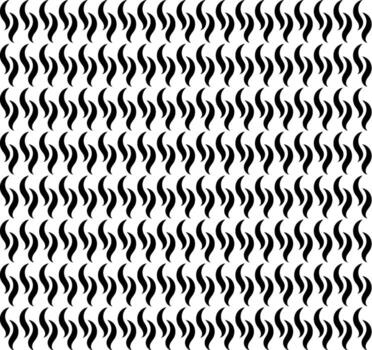Seamless geometric texture in the form of an abstract pattern of wavy black lines on a white background vector