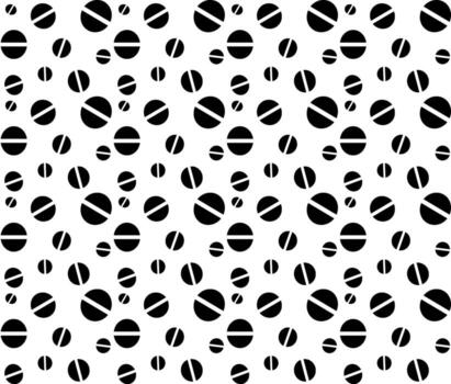 un sin costura textura en el formar de un geométrico resumen modelo de dos mitades de círculos vector