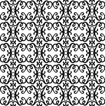 Seamless openwork pattern in black, suitable for lattice or fabric design vector