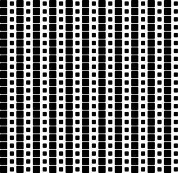 Seamless texture in the form of a geometric pattern of large and small black squares on a white background vector