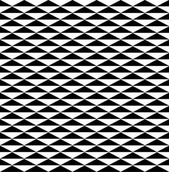 Seamless texture in the form of a geometric pattern of black and white triangles vector