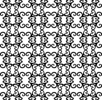 Seamless openwork pattern in black, suitable for design on fabric or tiles vector