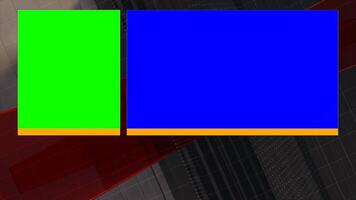Green Screen and Blue Screen Editing Guide, News Show Virtual Studio Template with Chroma Key Effects with intro animation video