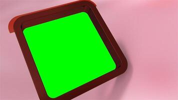 Green screen frame mockup for digital content presentation and template design with two slideshow presentation templates with green screen effect , versatile promo background with chroma key effect video