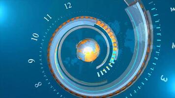 utsända Nyheter bakgrund animering med två grön skärm ramar för virtuell uppsättning och täcka över använda sig av med intro animering video