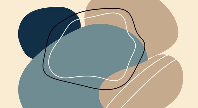 resumen orgánico formas antecedentes con minimalista líneas. vector