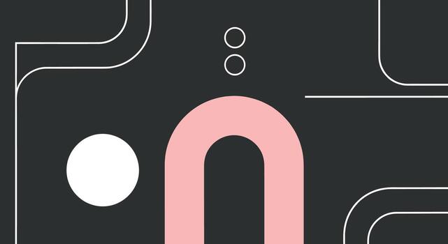 Abstract Geometric Shapes Minimalist Design. vector