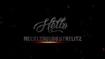 Mecklenburg Strelitz cinematográfico logotipo revelar elegante roteiro fogosa faíscas video