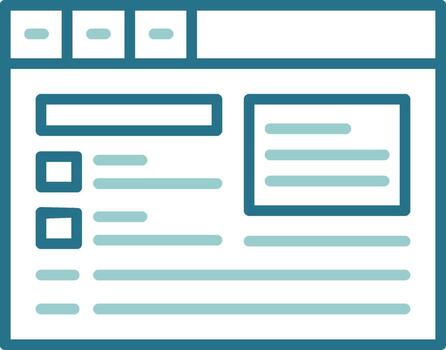 Schema markup Circle Outline Two Color Icon vector