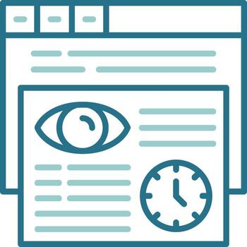 los usuarios circulo contorno dos color icono vector