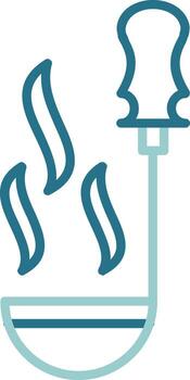 Ladle Outline Two Color Icon vector