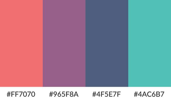 Pastel color set for elegant compositions vector