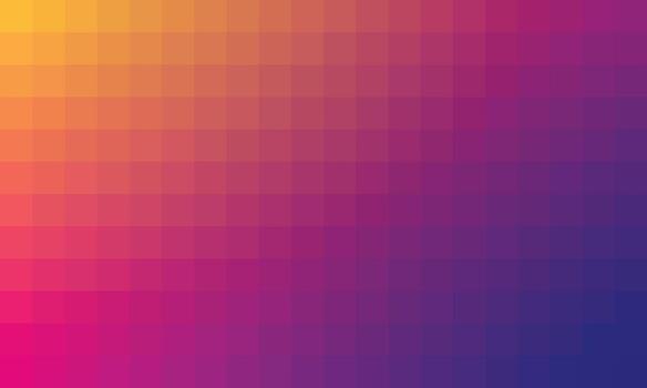 Retro color mesh gradient with pixel pattern vector