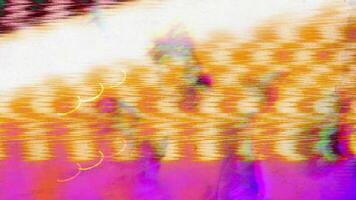 retrò vhs problema tecnico copertura con grano e distorto struttura video