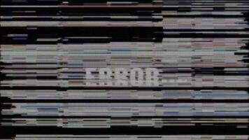 energia alta abstrato dados mosh transição com erro mensagem video